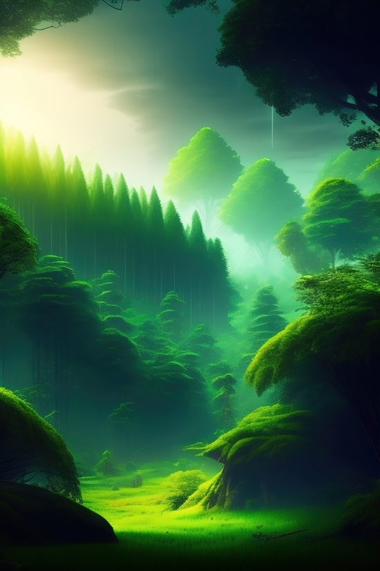 Aquatic, Light, Digital, Sea, Underwater, Wallpaper