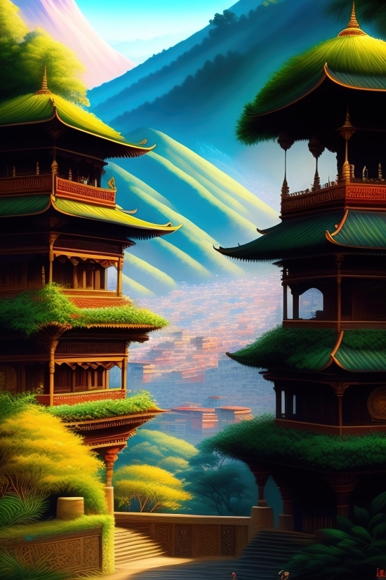 Architecture, Temple, Island, Travel, Building, Religion