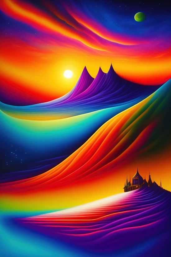 Art, Design, Digital, Light, Fantasy, Lightning