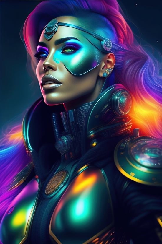 Art, Design, Light, Fractal, Colorful, Bass