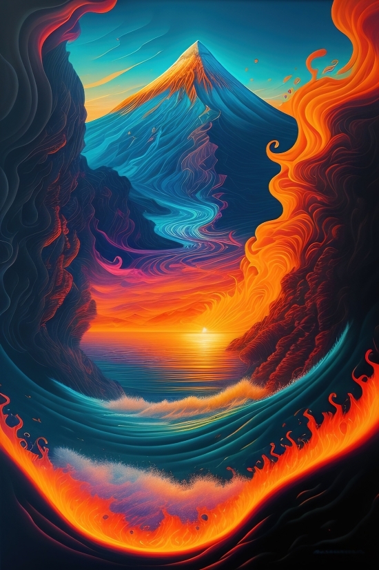 Art, Fractal, Graphics, Digital, Design, Light