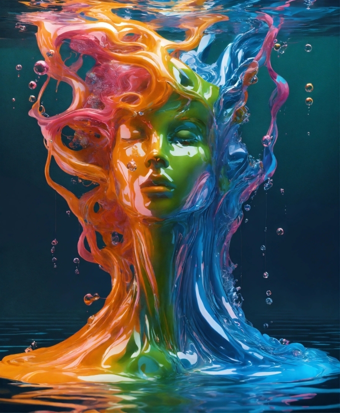 Art Paint, Water, Paint, Fluid, Organism, Liquid
