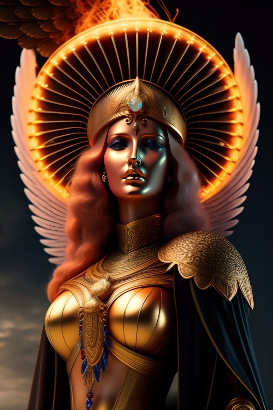 Art, Religion, Bronze, Gold, Statue, Sculpture