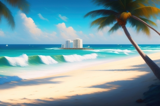 Artificial Intelligence Pictures, Seascape, Sea, Beach, Ocean, Sand