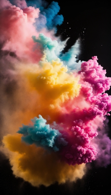 Atmosphere, Sky, Cloud, Paint, Purple, Pink