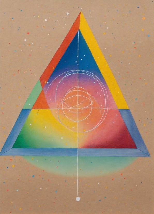 Azure, Triangle, Orange, Rectangle, Slope, Art