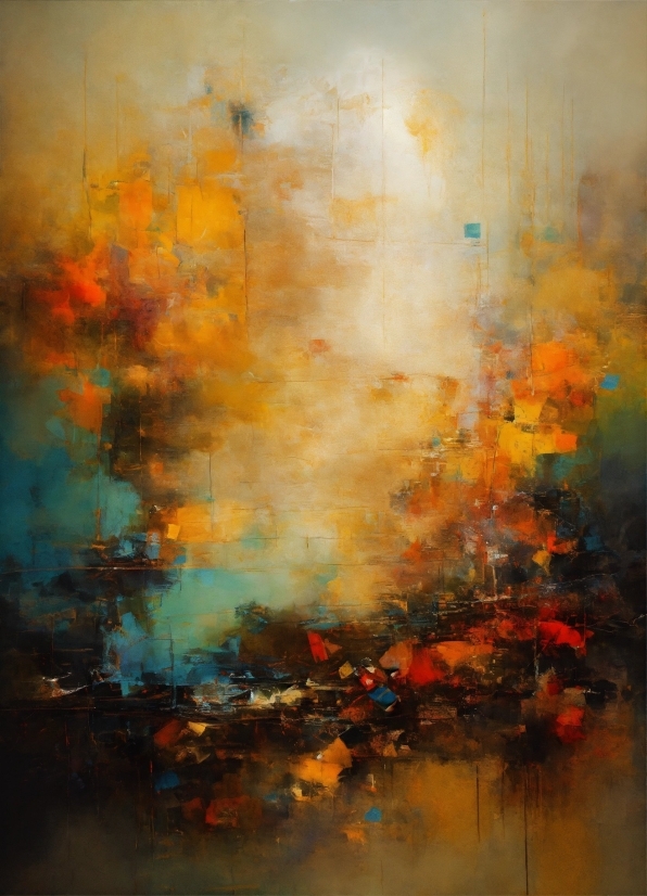 Background Footage, Amber, Paint, Art Paint, Orange, Plant