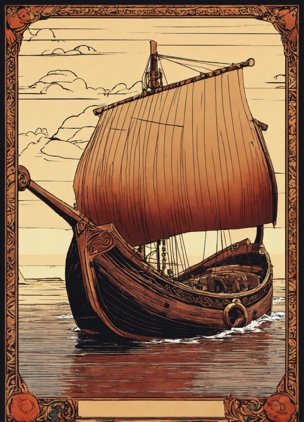 Background Worship, Pirate, Loom, Boat, Water, Textile Machine