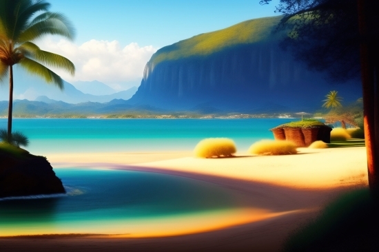 Beach, Landscape, Water, Sky, Sea, Lake