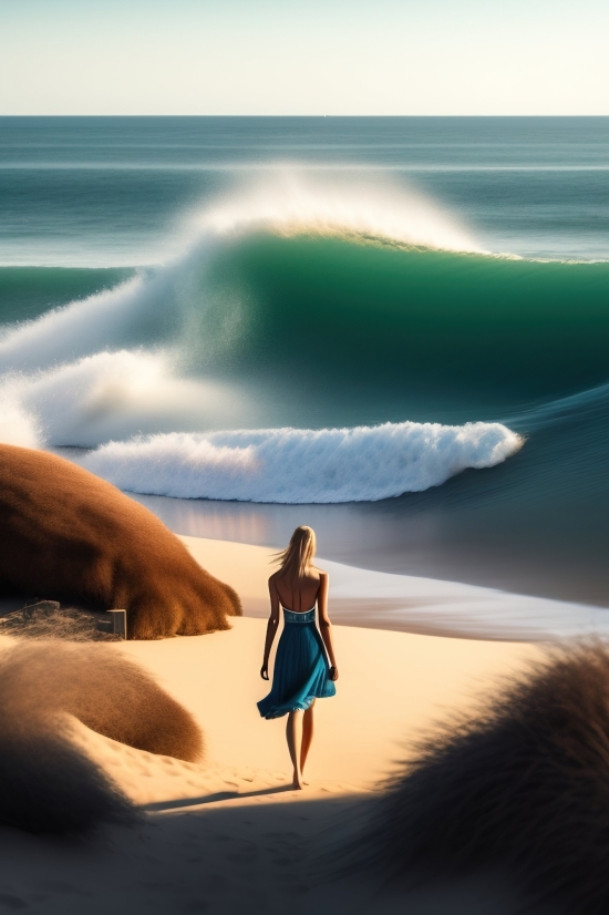 Beach, Sand, Sea, Ocean, Sunset, Water
