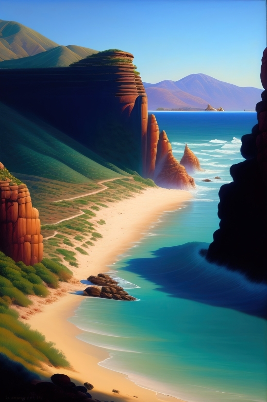 Beach, Sea, Ocean, Sand, Water, Island