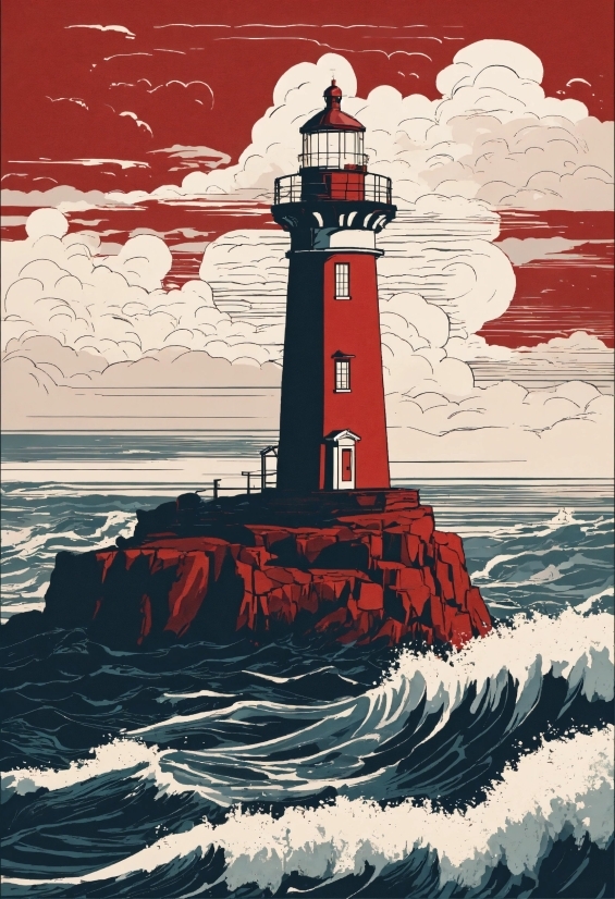 Beacon, Tower, Structure, Sea, Lighthouse, Coast