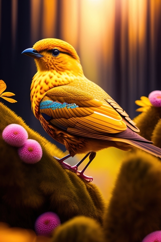 Bird, Finch, Goldfinch, Beak, Wing, Wildlife