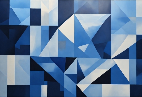 Blue, Azure, Triangle, Art, Aqua, Material Property