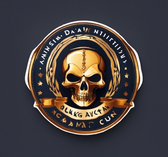Bone, Badge, Font, Crest, Skull, Emblem