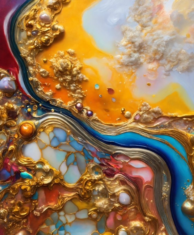 Breaking News Stock Video, Liquid, Amber, Gold, Fluid, Art