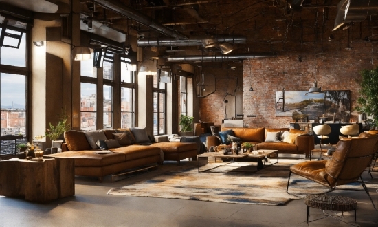 Brown, Couch, Furniture, Table, Wood, Window