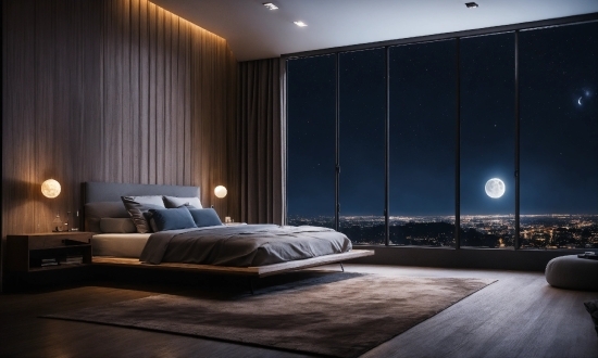 Building, Comfort, Wood, Lighting, Interior Design, Bed Frame
