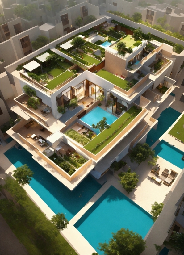 Building, Green, Urban Design, Plant, Residential Area, Condominium