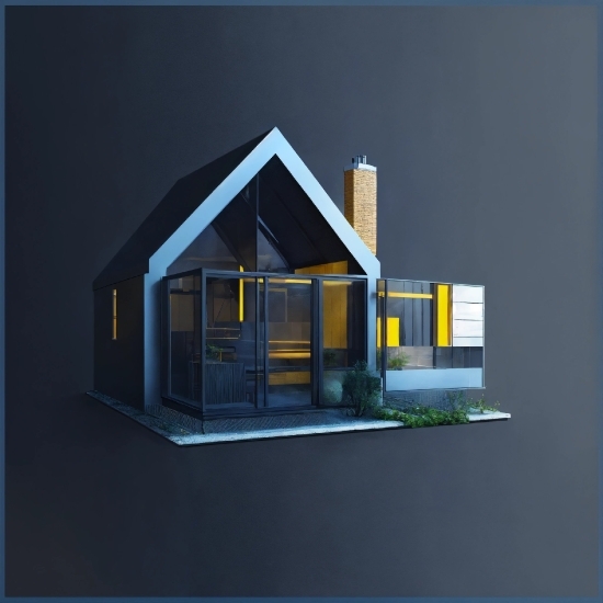 Building, House, Rectangle, Slope, Window, Cottage