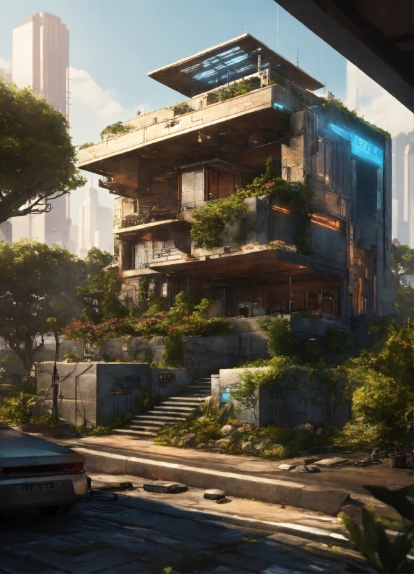 Building, Plant, Daytime, Sky, Urban Design, Tree