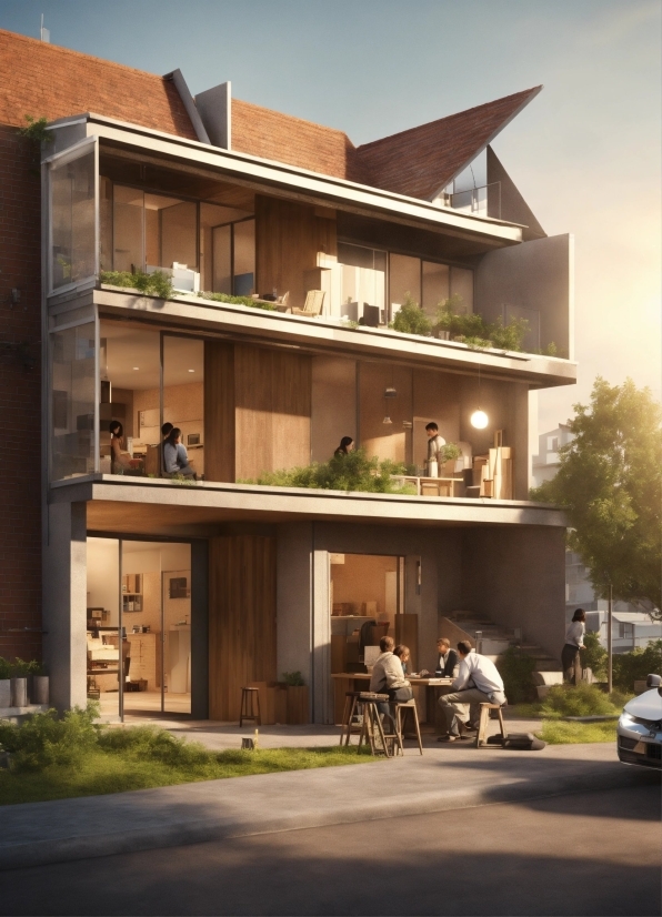 Building, Plant, Sky, Condominium, Urban Design, Neighbourhood