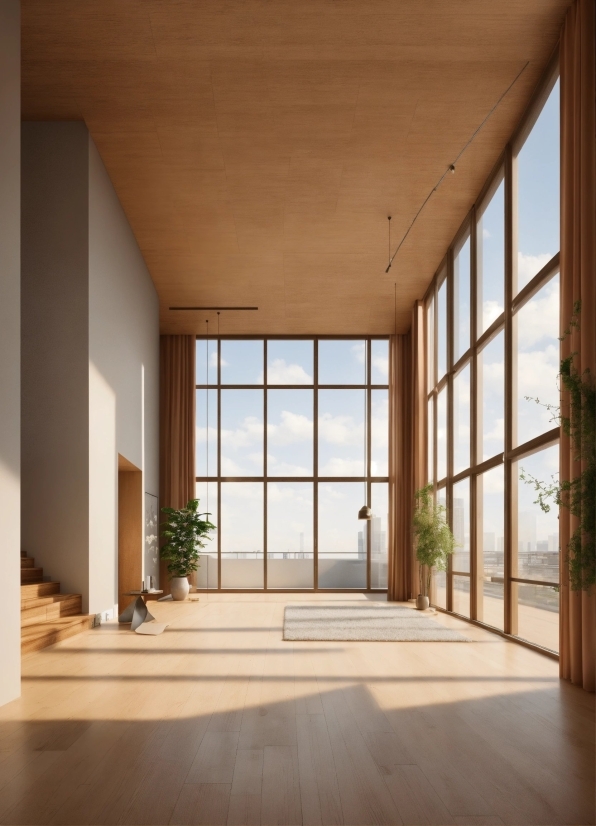 Building, Plant, Sky, Wood, Shade, Interior Design
