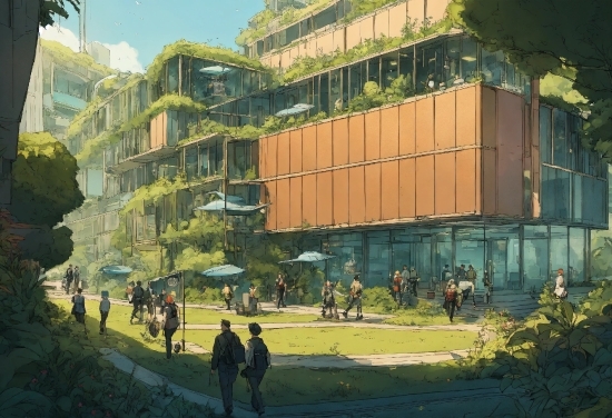 Building, Plant, Urban Design, Sky, Neighbourhood, Window