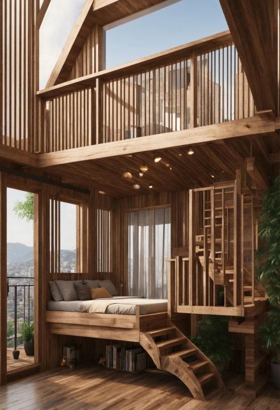 Building, Property, Window, Wood, Interior Design, Plant