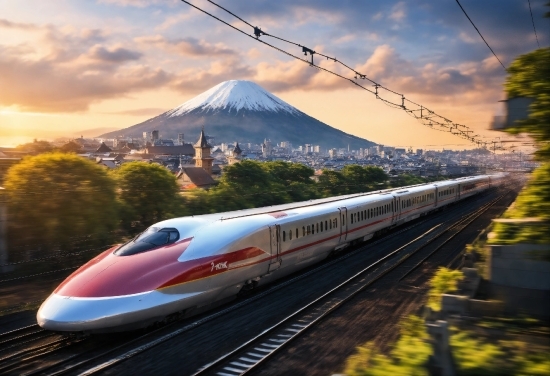 Bullet Train, Train, Passenger Train, Public Transport, Transportation, Transport