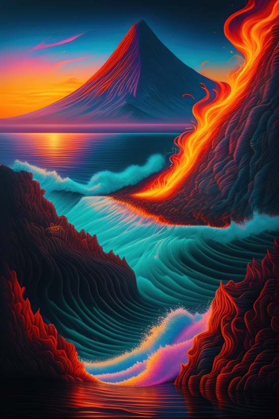 Canyon, Ravine, Valley, Fractal, Design, Digital