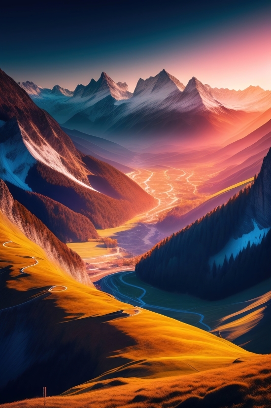 Canyon, Ravine, Valley, Natural Depression, Landscape, Sky