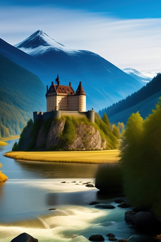 Castle, Fortification, Defensive Structure, Palace, Structure, Church
