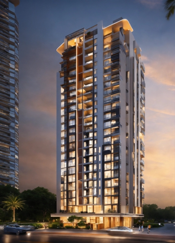 Cgi Stock Footage, Skyscraper, Building, Sky, Cloud, Light