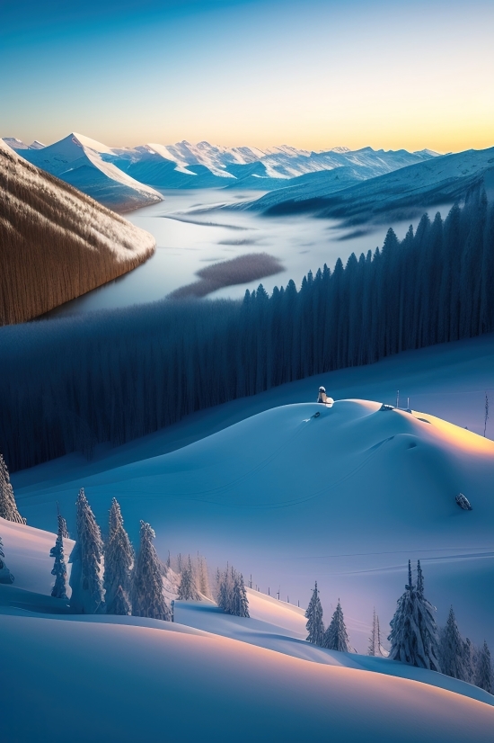 Character Concept Art Generator, Mountain, Snow, Landscape, Mountains, Sky