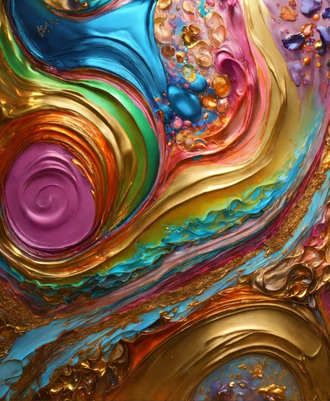 Colorfulness, Art Paint, Liquid, Art, Paint, Pattern