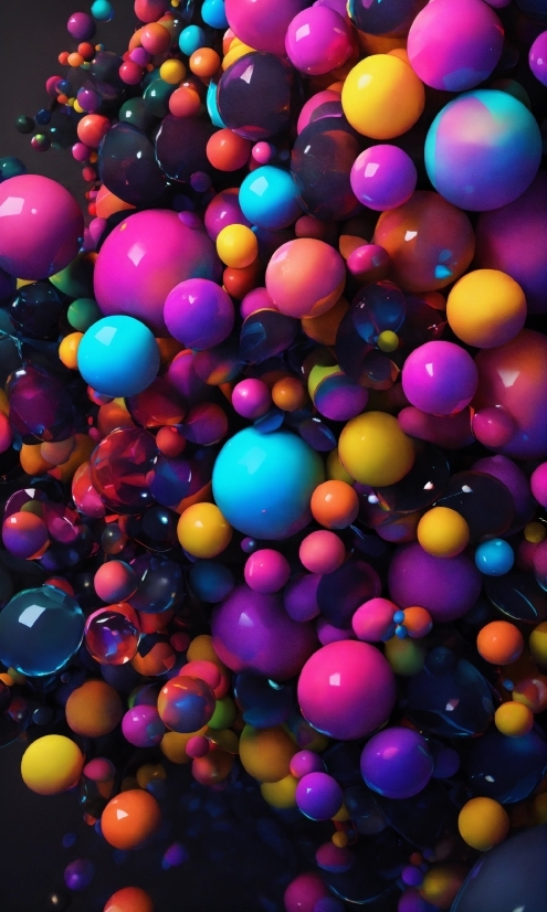 Colorfulness, Balloon, Art, Material Property, Ball, Magenta