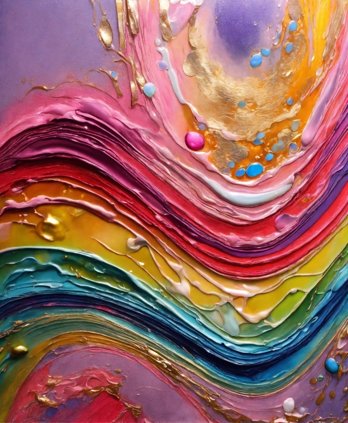 Colorfulness, Liquid, Fluid, Paint, Art Paint, Pink