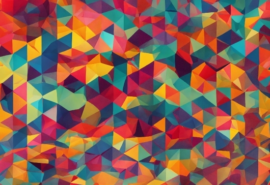 Colorfulness, Rectangle, Orange, Textile, Painting, Triangle