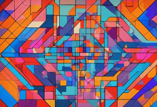 Colorfulness, Rectangle, Triangle, Art, Material Property, Symmetry
