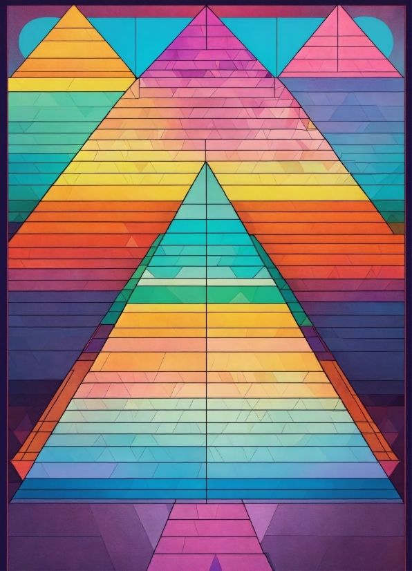 Colorfulness, Rectangle, Triangle, Fixture, Symmetry, Magenta
