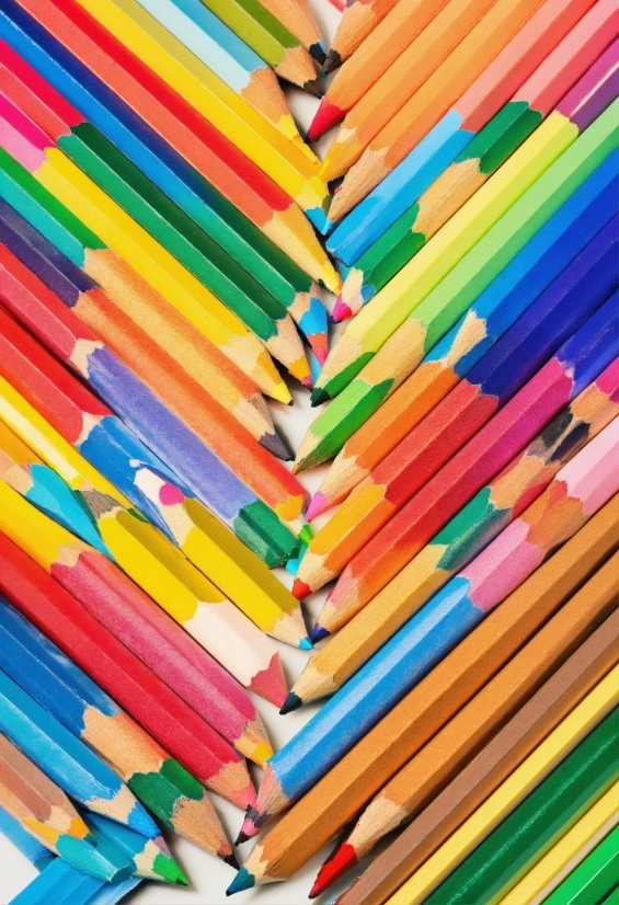 Colorfulness, Writing Implement, Office Supplies, Font, Material Property, Art