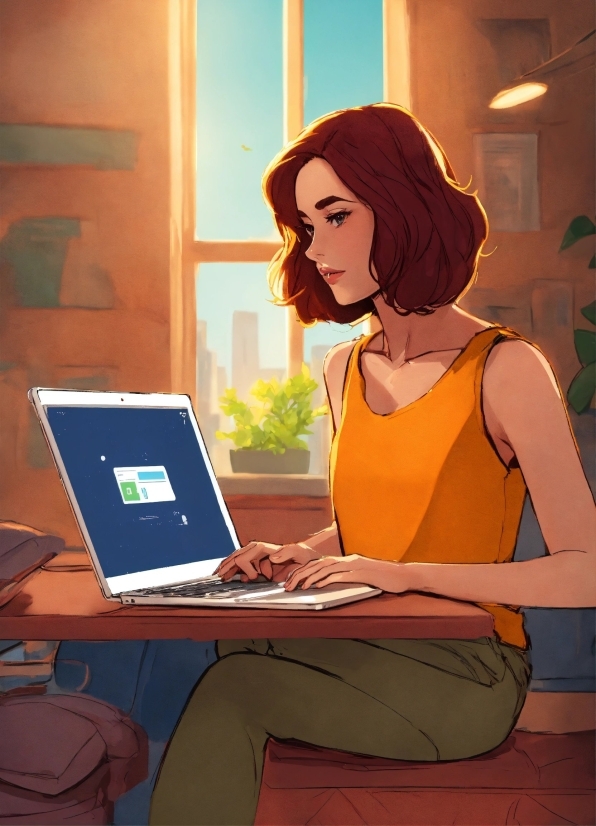Computer, Hairstyle, Personal Computer, Laptop, Netbook, Plant