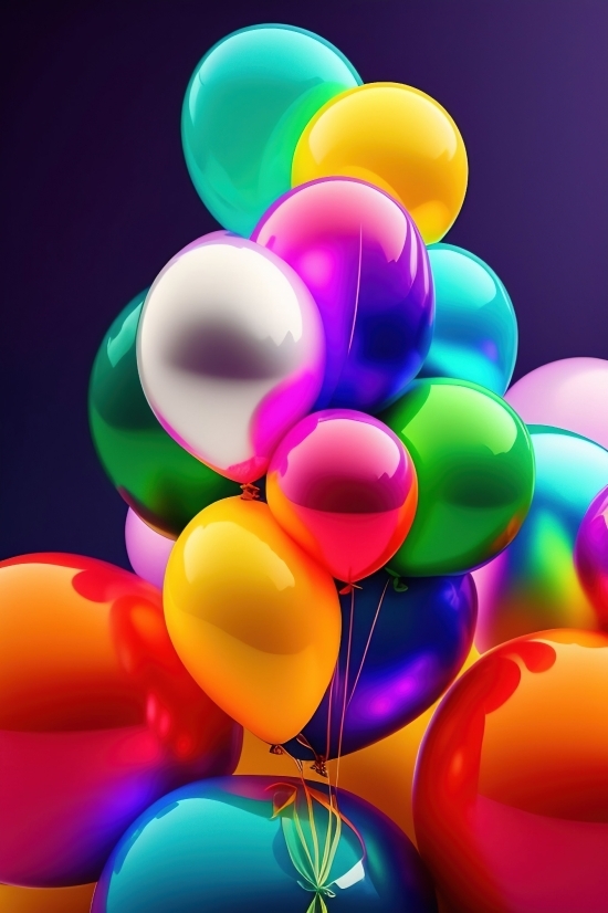 Confetti, Oxygen, Colorful, Celebration, Paper, Balloons
