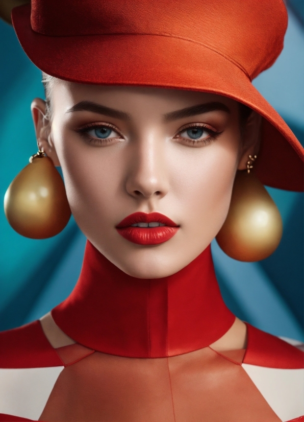 Copyright Free Stock Footage, Model, Face, Attractive, Fashion, Portrait