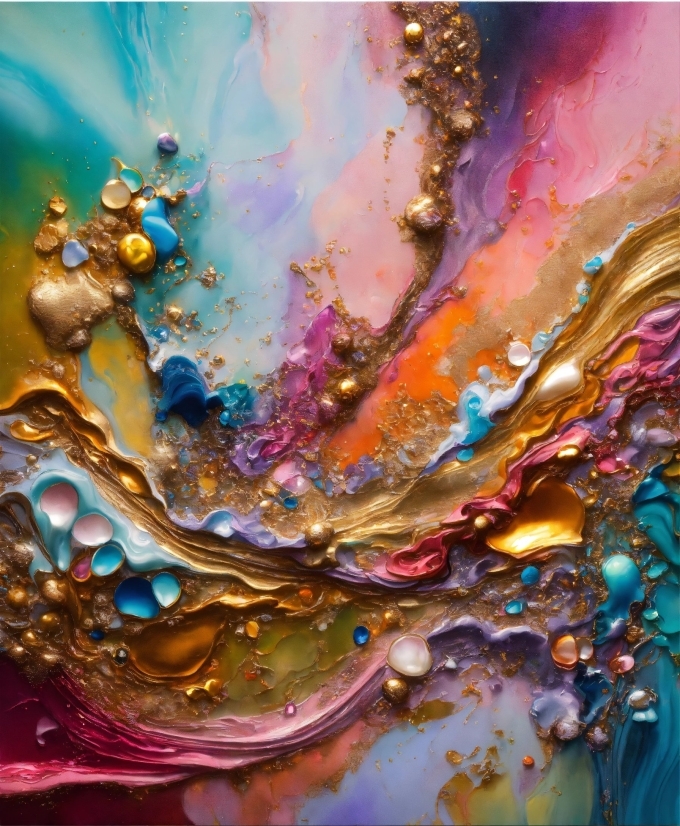 Copyright Free Time Lapse Video, Liquid, Art Paint, Purple, Paint, Art