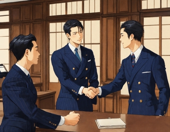 Copyright Free Videos On Youtube, Table, Coat, Handshake, Greeting, Sleeve