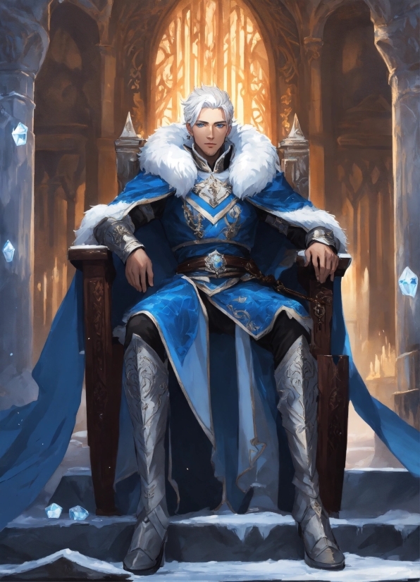 Costume, Throne, Chair Of State, Chair, Seat, Portrait