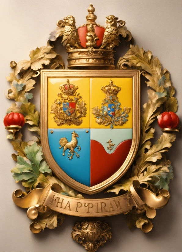 Crest, Oval, Badge, Symbol, Emblem, Font