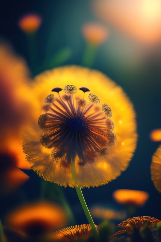 Dandelion, Herb, Plant, Sunflower, Flower, Yellow